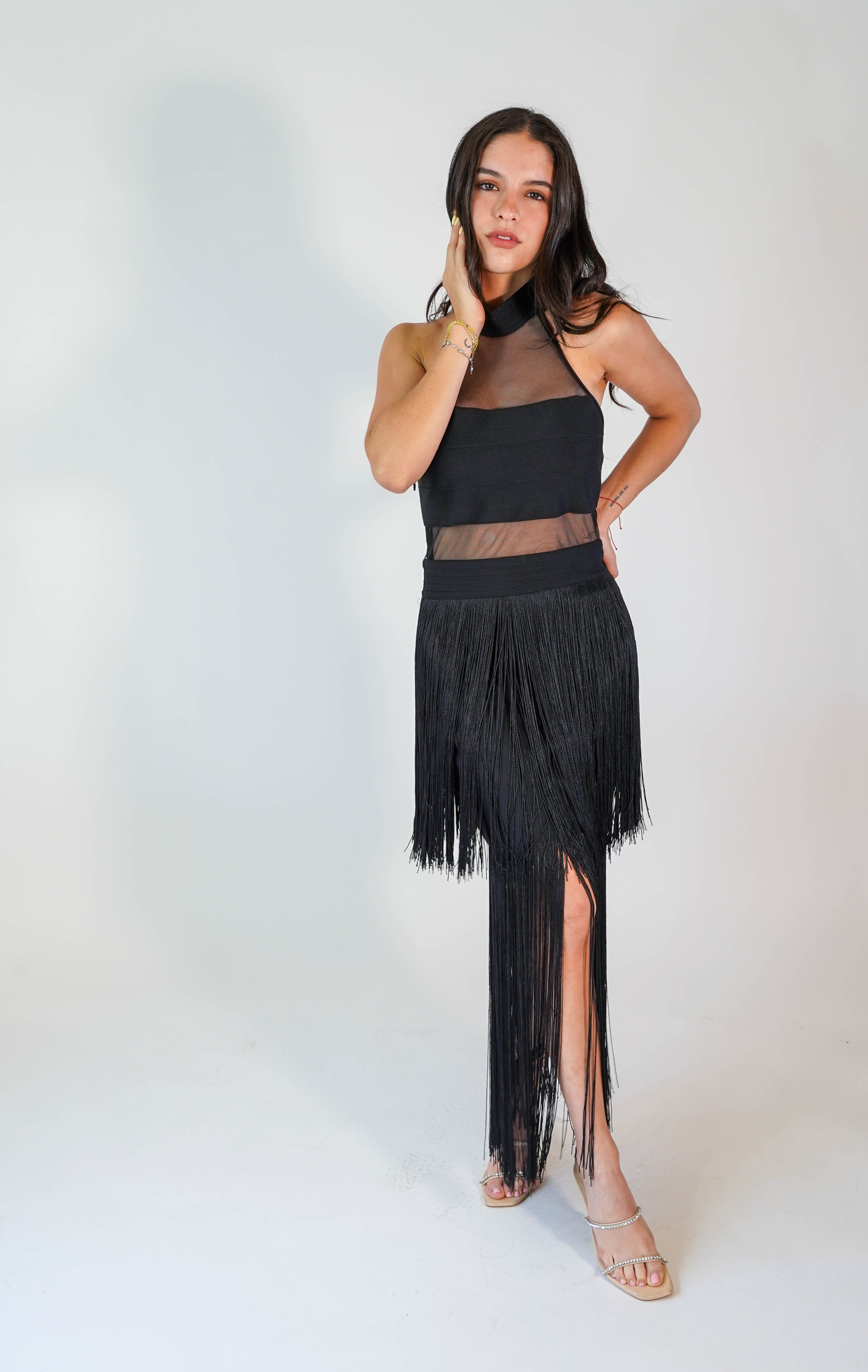 Anna Fringes Dress